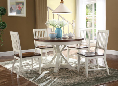 Klassischer Design Rundtisch Runder Tisch Holz Tische 122x77cm Esszimmer Rund